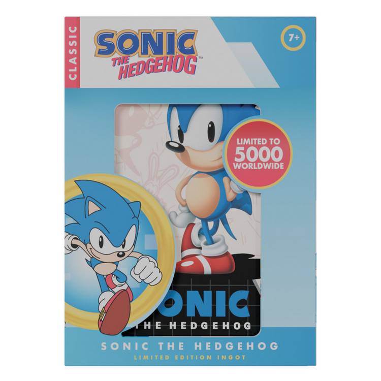 Fanattik Sonic the Hedgehog limited edition ingot, imported from the UK