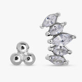 Argos Revere Surgical Steel Flatback Stud Earrings - Set of 2- Buy online at McGrocer