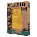 Argos Fanattik Metal Gear Solid 2 24k Gold Plated Snake Ingot Collectible 12.7cm- Buy online at McGrocer