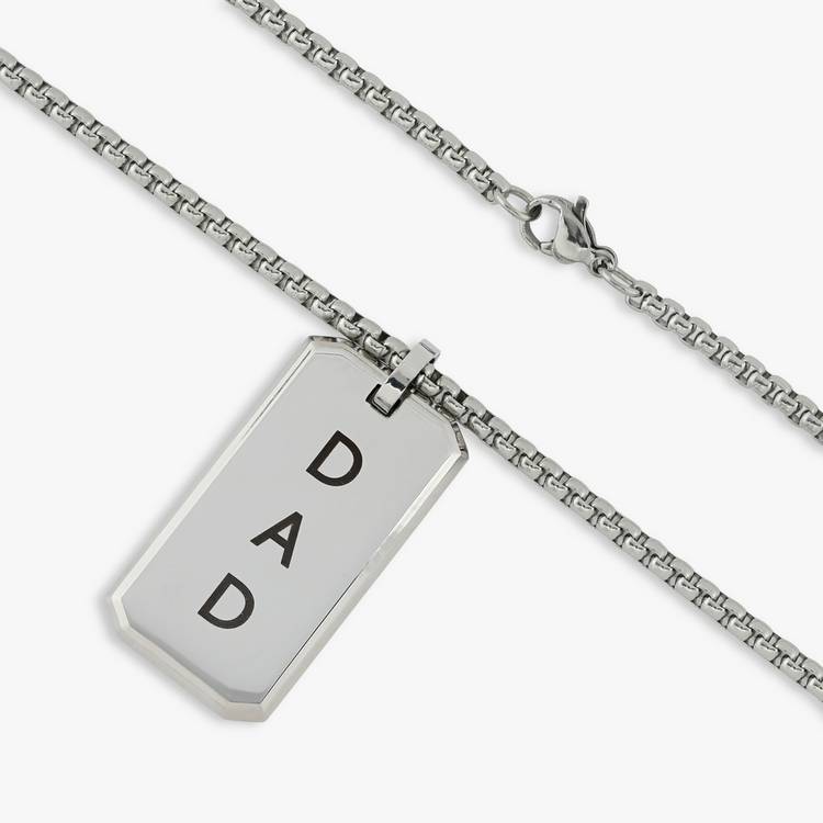 Revere dog tag pendant DAD 60cm chain, UK version