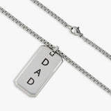 Revere dog tag pendant DAD 60cm chain, UK version