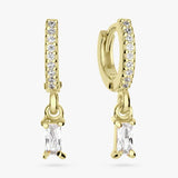 Argos Revere Gold Plated Sterling Silver Drop Huggies Earrings- Buy online at McGrocer