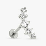 Argos Revere Sterling Silver Crescent Flatback Earring- Buy online at McGrocer