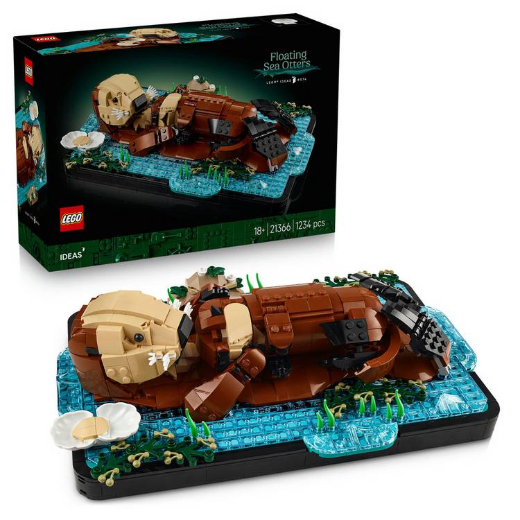 LEGO Floating Sea Otters building set 1234 pieces (British brand)
