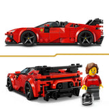 LEGO Speed Champions Ferrari SF90 car building set, 339 pieces, British brand