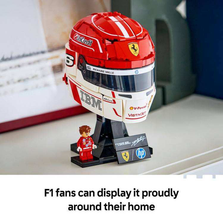 LEGO Ferrari Charles Leclerc helmet building set 43014 (British brand)