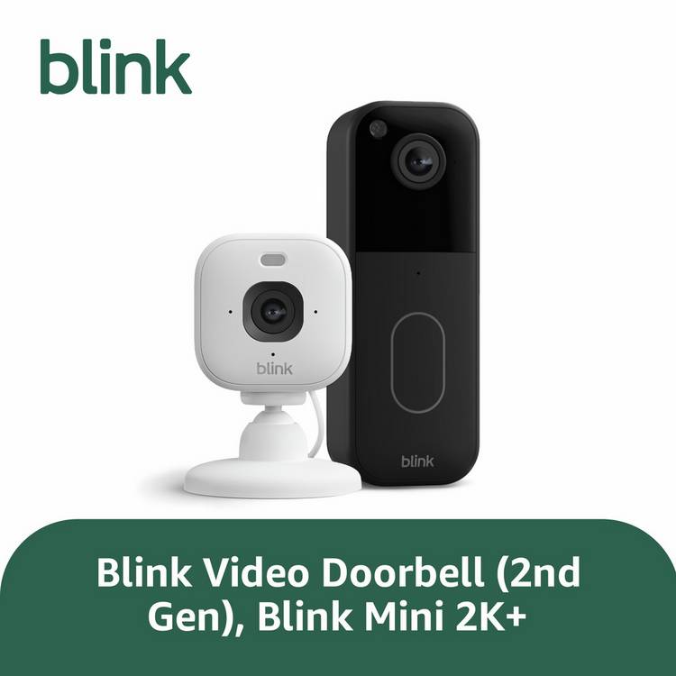 Blink doorbell and Mini 2K camera bundle, UK version