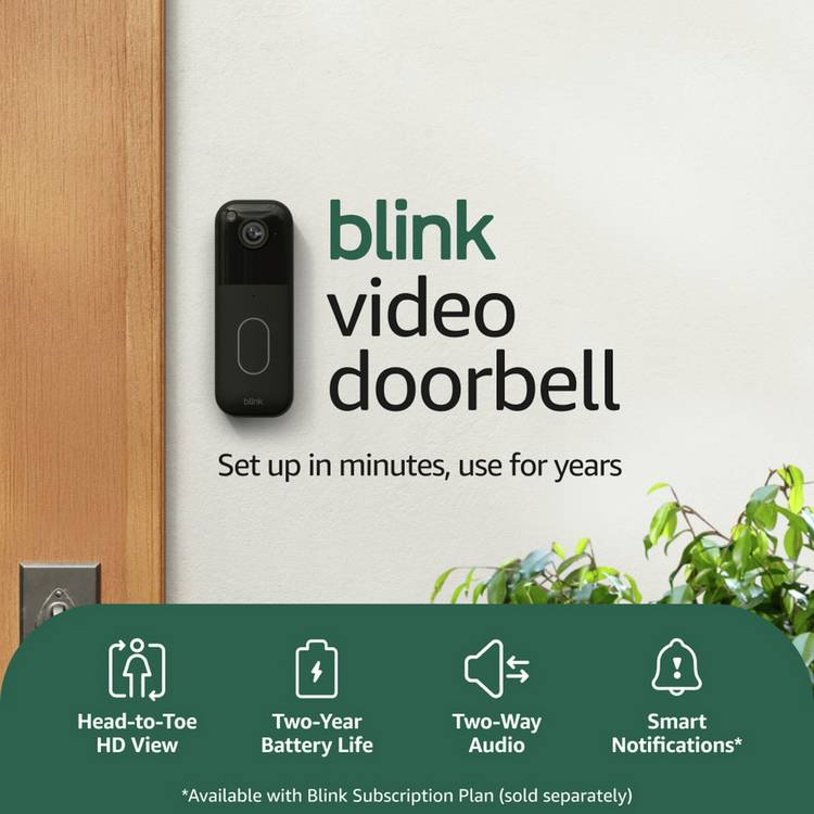 Blink doorbell and Mini 2K camera bundle, UK version