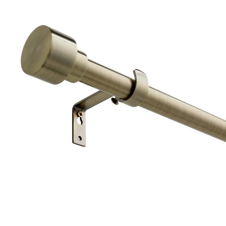 Argos Home extendable antique brass curtain pole 165-300cm, imported from the UK