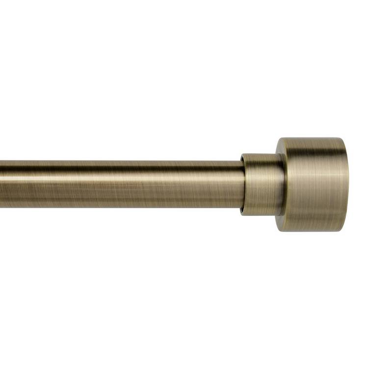 Argos Home extendable antique brass curtain pole 165-300cm, imported from the UK