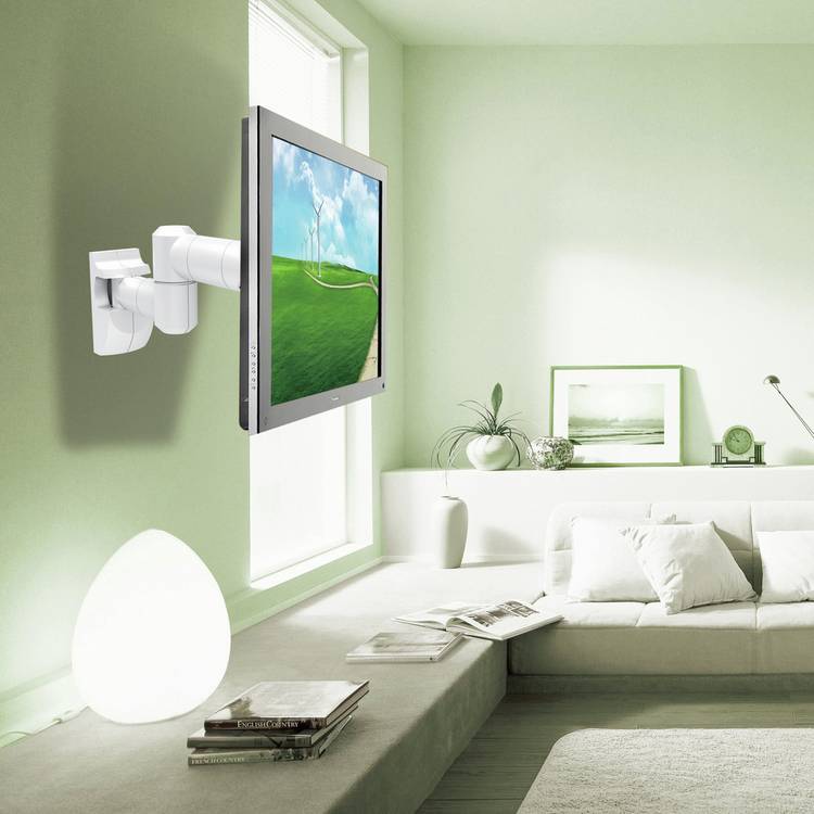 ProperAV tilt and swivel TV wall bracket 13-28 inches (British brand)