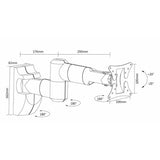 ProperAV tilt and swivel TV wall bracket 13-28 inches (British brand)