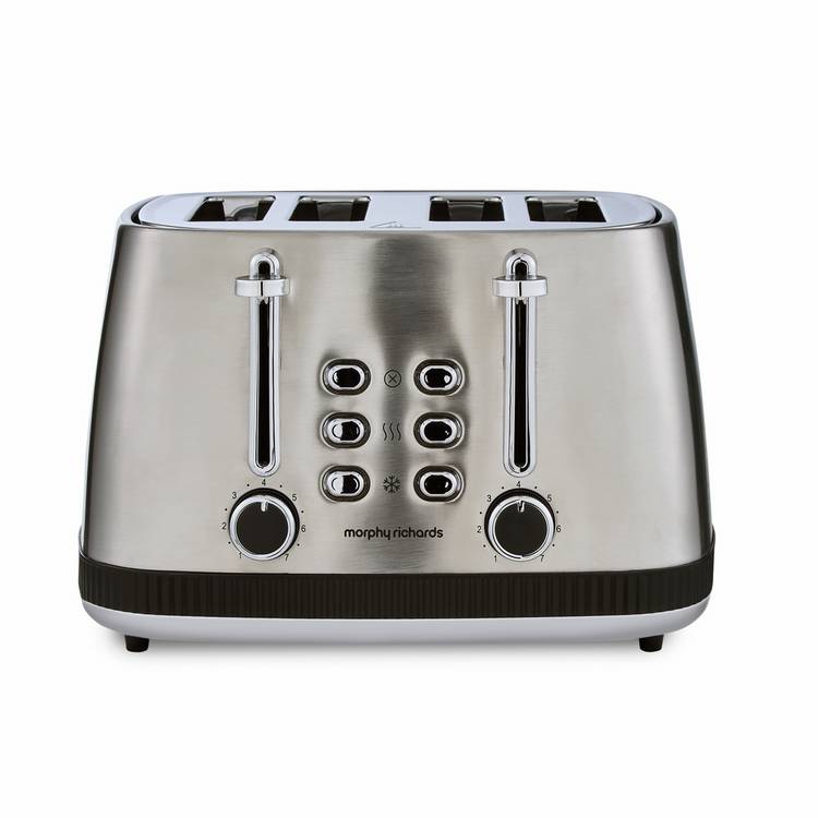 Morphy Richards Mexborough 4 slice toaster in black, imported from the UK