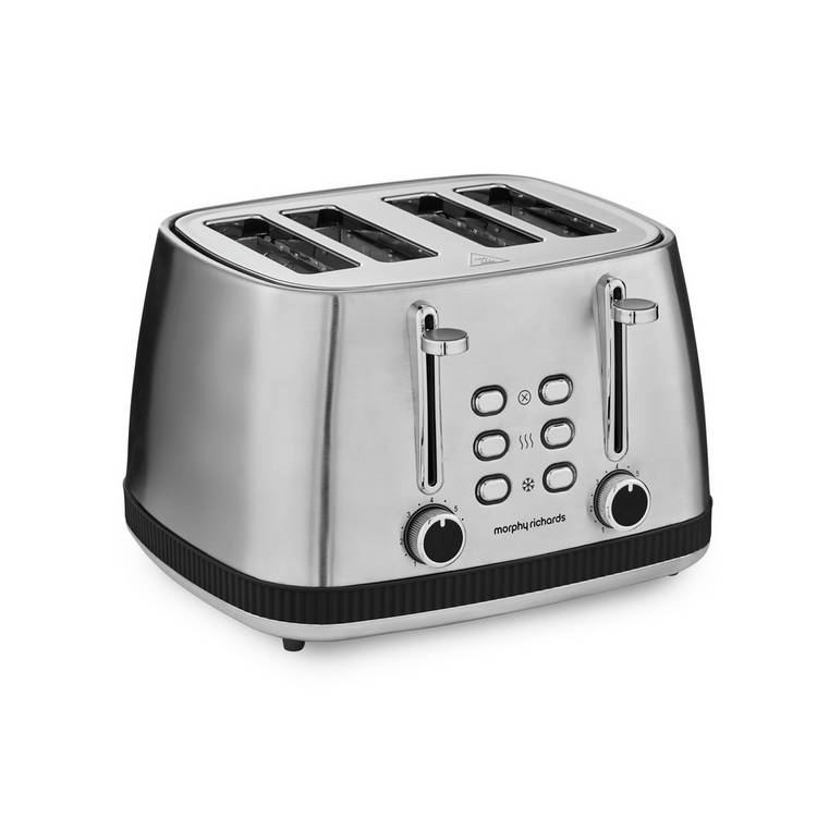 Morphy Richards Mexborough 4 slice toaster in black, imported from the UK