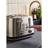 Morphy Richards Mexborough 4 slice toaster in black, imported from the UK