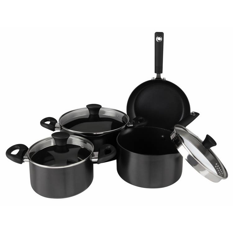 Habitat 9 piece aluminium pan set - British product