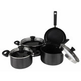 Habitat 9 piece aluminium pan set - British product