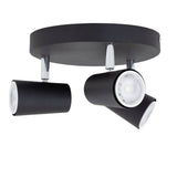 Argos Argos Home 3 Light Spotlight Plate Matt Black Ceiling Light- Buy online at McGrocer