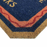 Mighty Mats doormat Please Leave by 9PM blue 40x60cm - British product