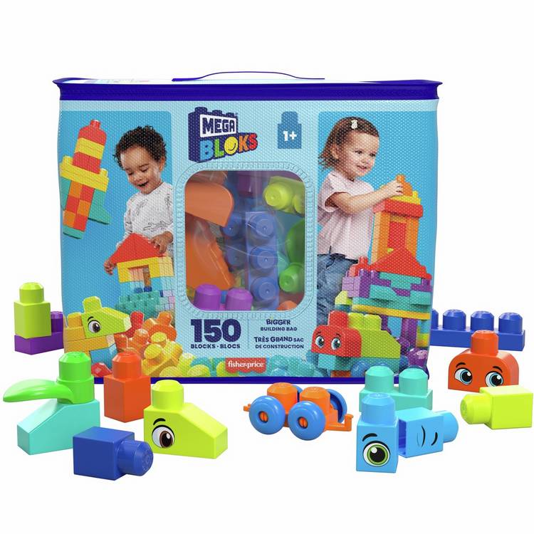 Mega Bloks Bigger Building Bag 150-Piece blocks - British product
