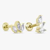Argos Revere Gold Colour Surgical Steel Flatback Stud Earrings- Buy online at McGrocer
