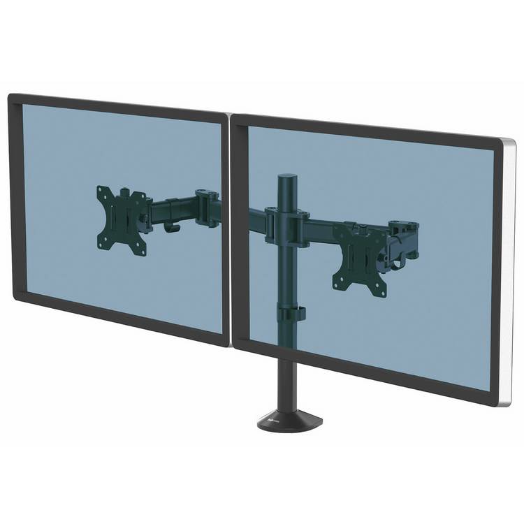 Fellowes Reflex dual monitor arm for 27 inch monitors, UK version