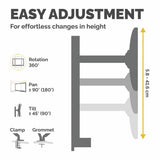 Fellowes Reflex dual monitor arm for 27 inch monitors, UK version