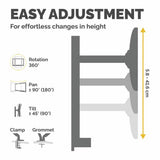 Fellowes Reflex single monitor arm for 32 inch displays (British brand)