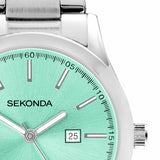 Sekonda Taylor blue dial stainless steel bracelet watch - British product