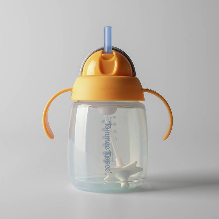 Tommee Tippee blue straw cup trainer twin pack (British brand)