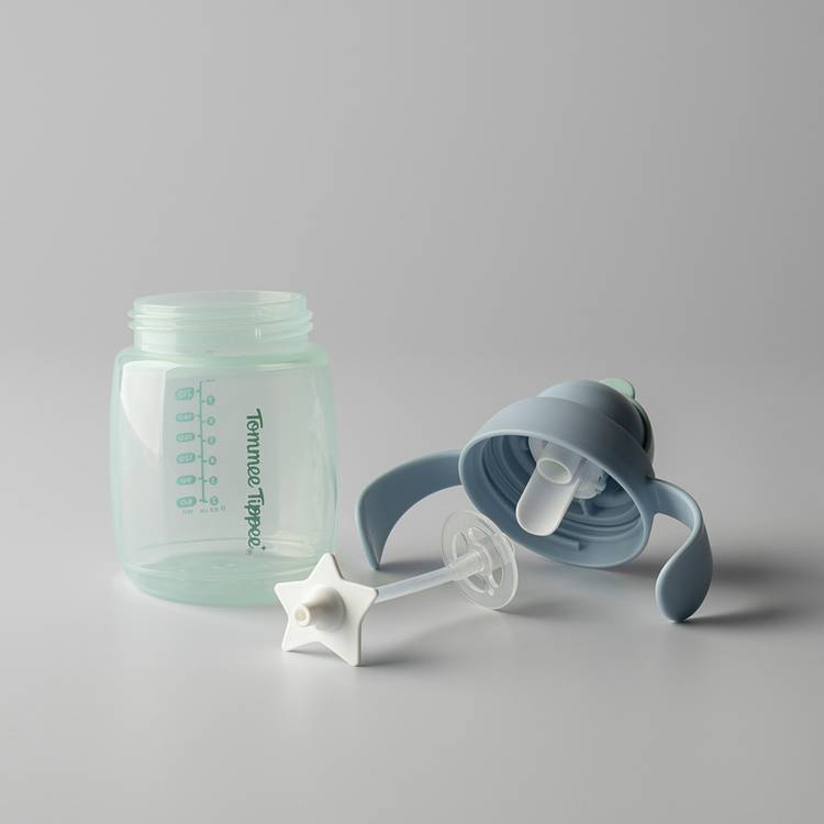 Tommee Tippee blue straw cup trainer twin pack (British brand)