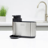 Black+Decker sink tidy with dispenser stainless steel compact - British product
