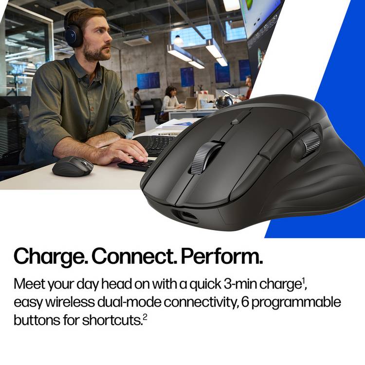 HP 780M ultra-fast scroll wireless mouse black, UK version