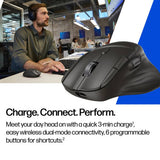 HP 780M ultra-fast scroll wireless mouse black, UK version