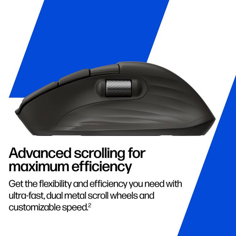 HP 780M ultra-fast scroll wireless mouse black, UK version