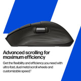 HP 780M ultra-fast scroll wireless mouse black, UK version