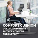 Fellowes seat cushion with coccyx cutout 43cm - British product
