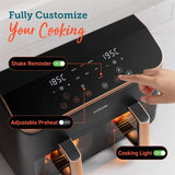 COSORI Dual Basket Air Fryer 8.5L black kitchen, UK version