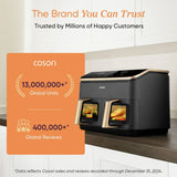COSORI Dual Basket Air Fryer 8.5L black kitchen, UK version