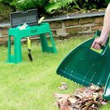 Whitefurze garden kneeler with storage box green, imported from the UK