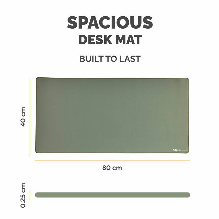 Fellowes Breyta desk mat sage 800x400mm, UK version