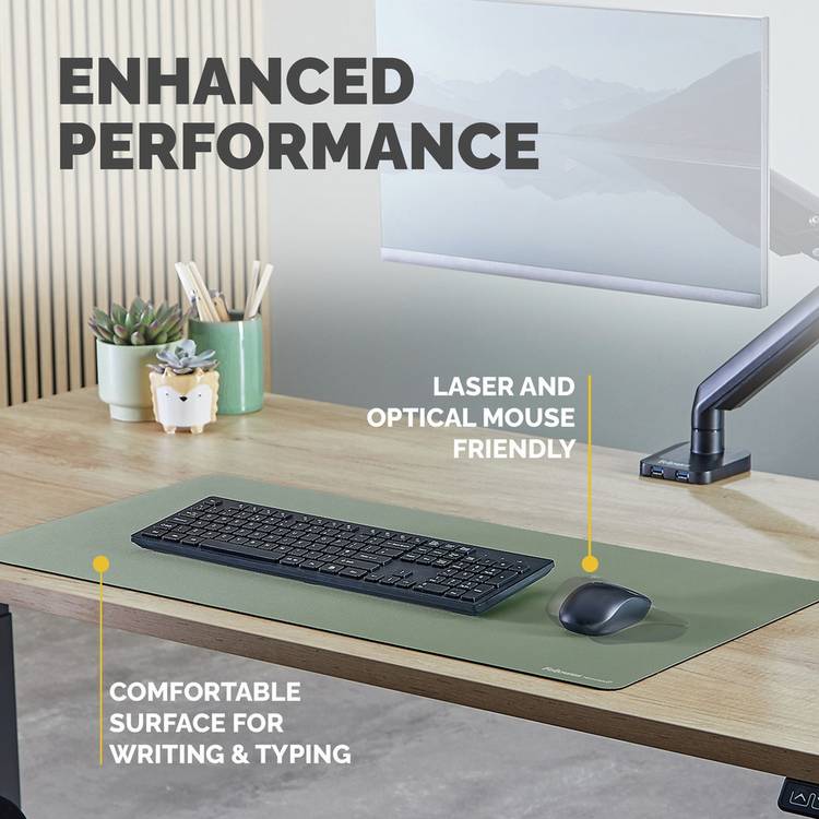 Fellowes Breyta desk mat sage 800x400mm, UK version