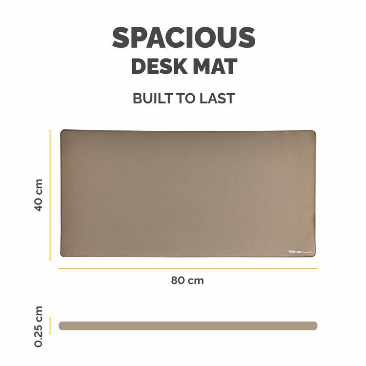 Fellowes Breyta desk mat Sand 800x400mm, UK version