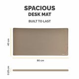 Fellowes Breyta desk mat Sand 800x400mm, UK version