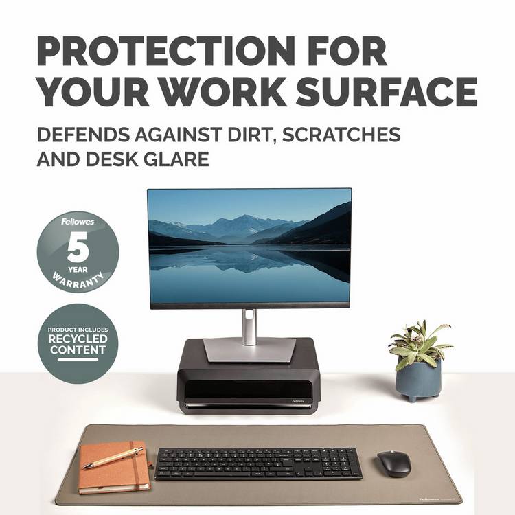 Fellowes Breyta desk mat Sand 800x400mm, UK version
