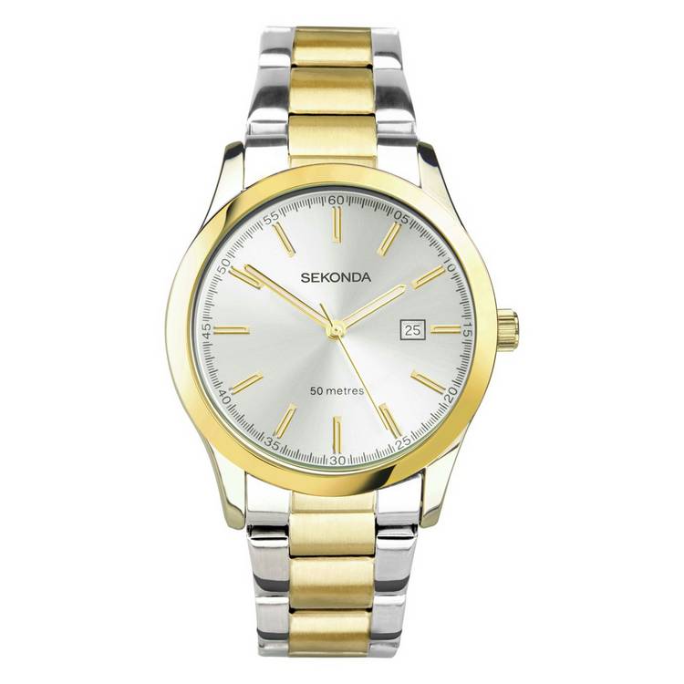 Sekonda Taylor watch 34mm two-tone stainless steel bracelet, UK version