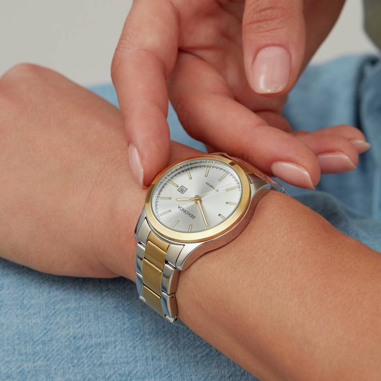 Sekonda Taylor watch 34mm two-tone stainless steel bracelet, UK version