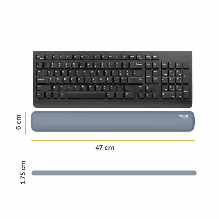 Fellowes keyboard wrist rest Marine 47cm, UK version