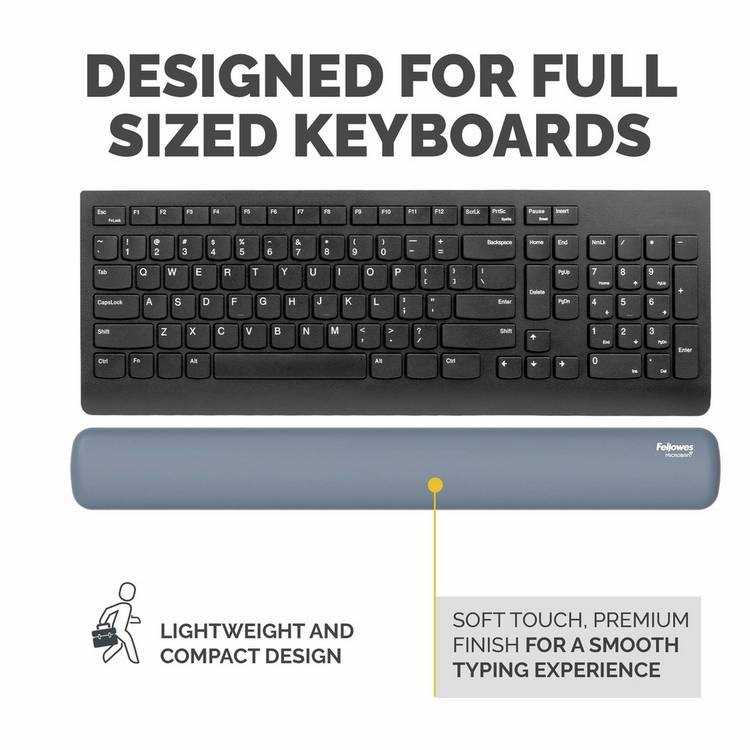 Fellowes keyboard wrist rest Marine 47cm, UK version