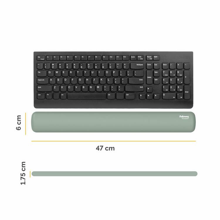 Fellowes Breyta keyboard wrist rest Sage - British product